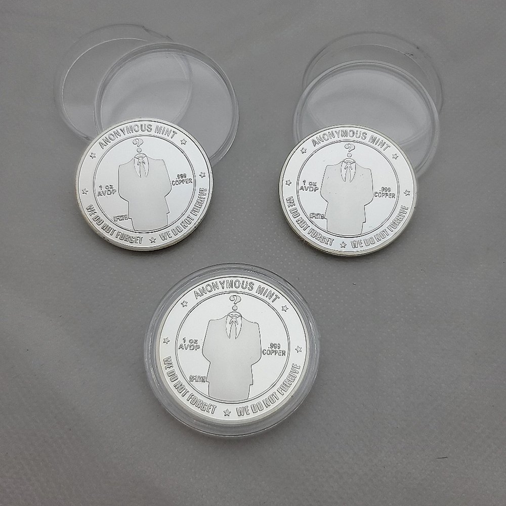 Anonymous Mint Bitcoin 1oz. .999 Copper Novelty Coins